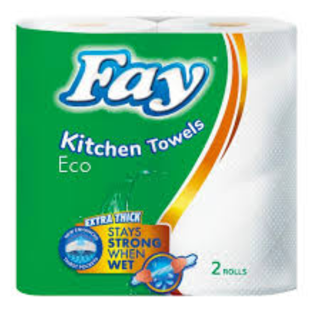 FAY KITCHEN TOWELS 2X12 ROLLS